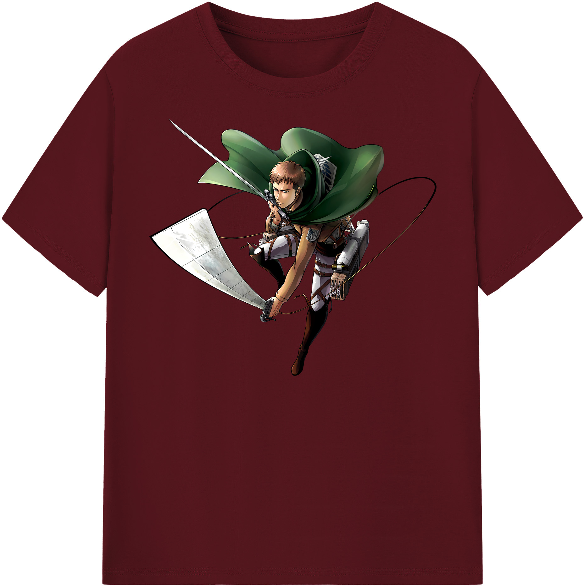 （画像用） 進撃の巨人 Attack on Titan 綿100％半袖Tシャツ（フロントプリント）